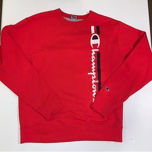 Champion red crewneck